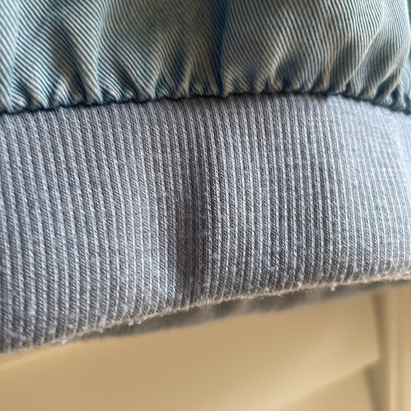 Soft blue jean chambray bomber jacket - Picture 6 of 6